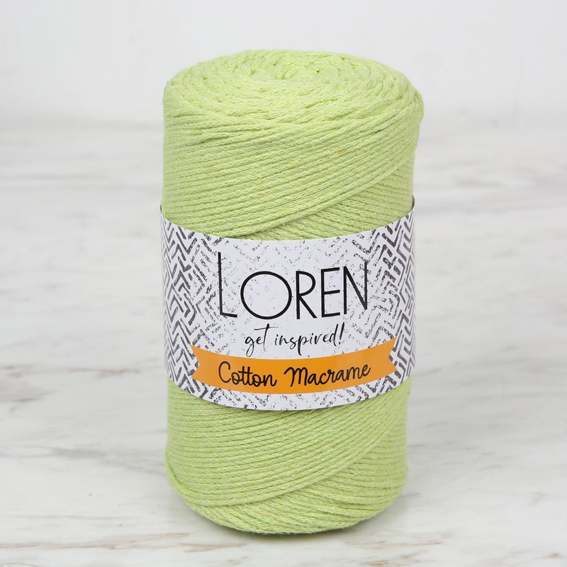 Loren Cotton Macrame Yarn Green – R954