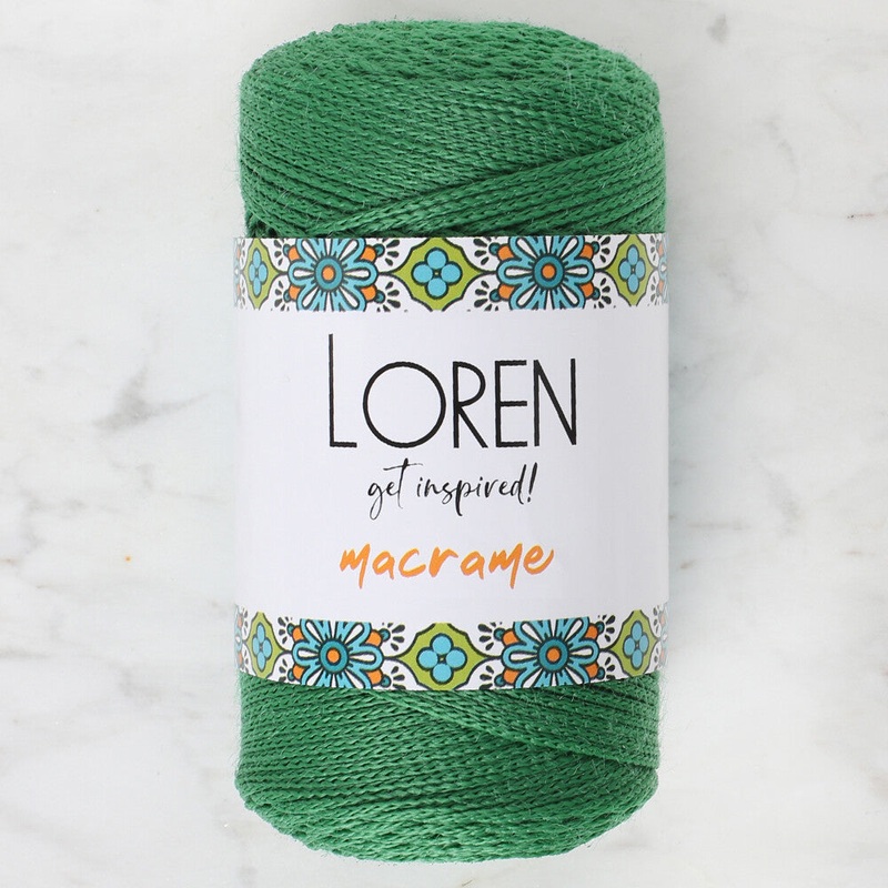 Loren Macrame Knitting Yarn, Green – RM 0172