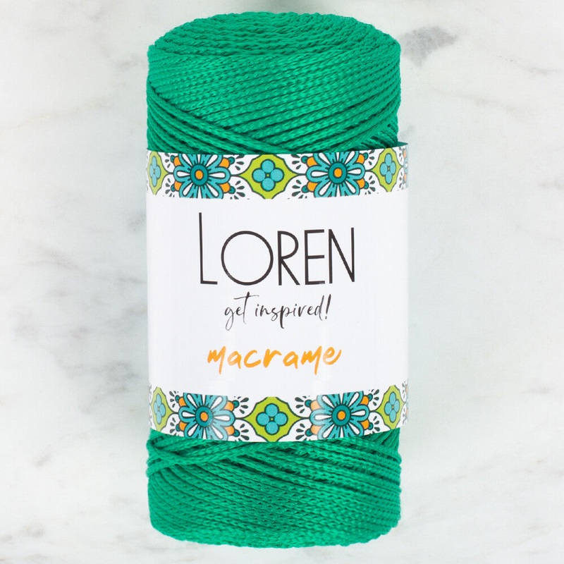 Loren Macrame Knitting Yarn, Green – RM 0175