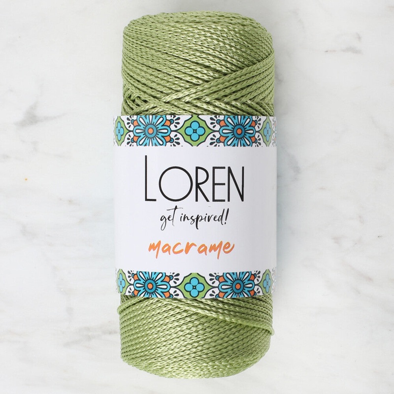 Loren Macrame Knitting Yarn, Green – RM 0176
