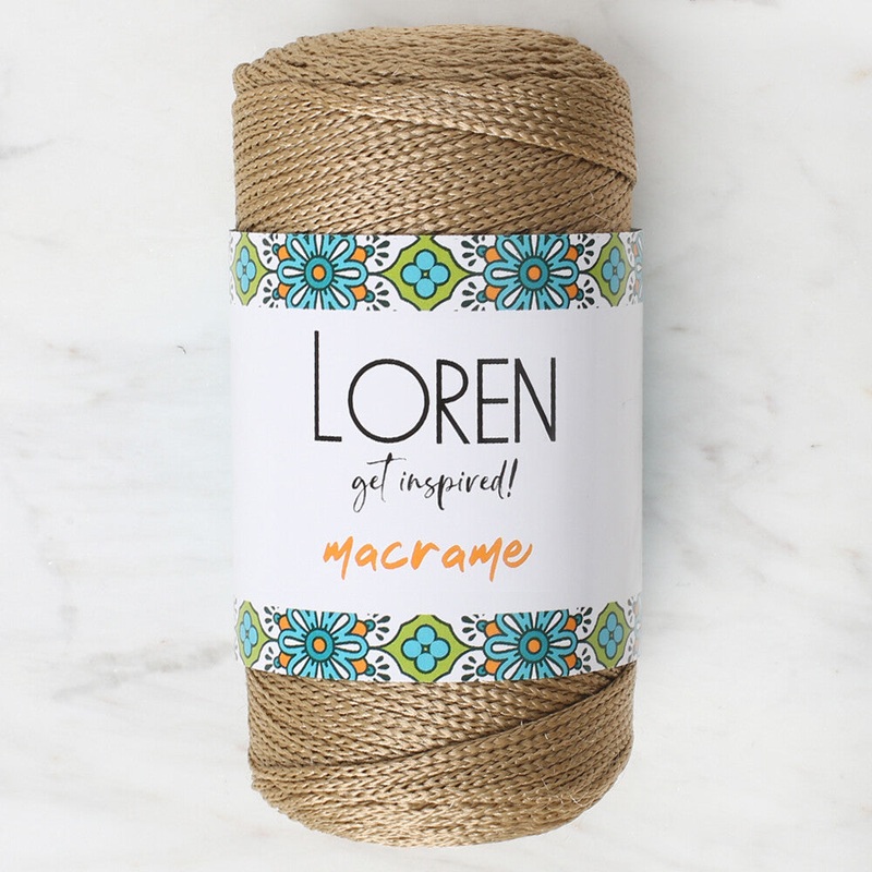Loren Macrame Knitting Yarn, Latte – RM 041