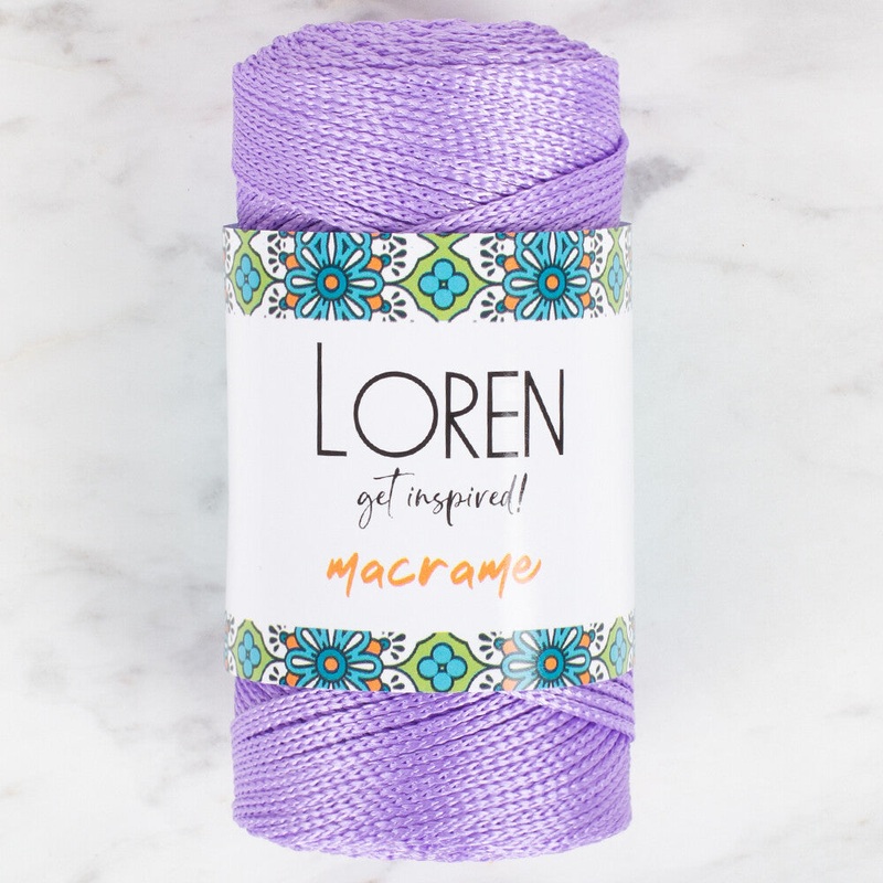 Loren Macrame Knitting Yarn, Lilac – RM 0130