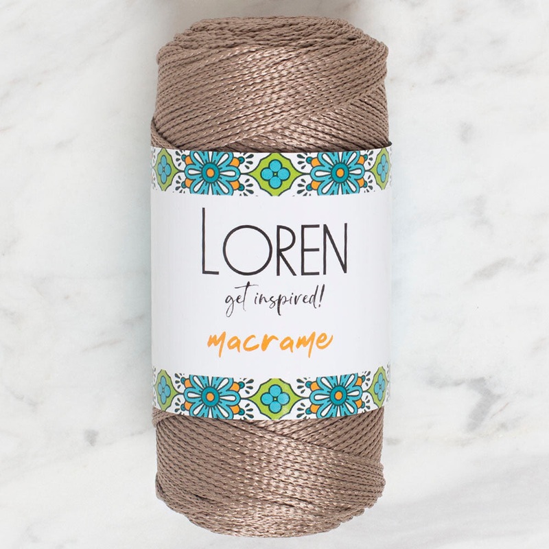 Loren Macrame Knitting Yarn, Mink – RM 040