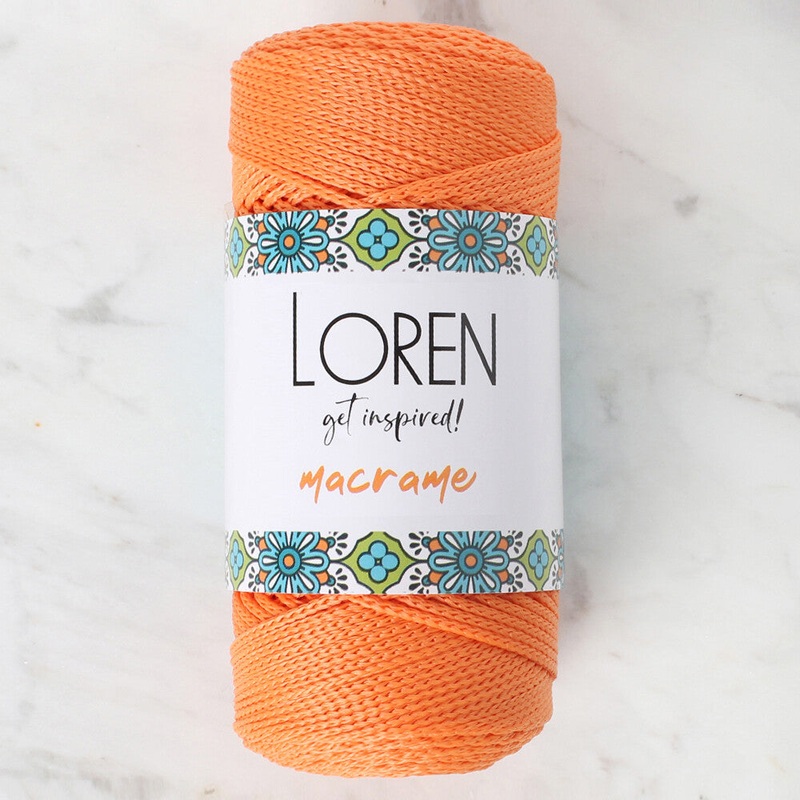 Loren Macrame Knitting Yarn, Orange – RM 0125