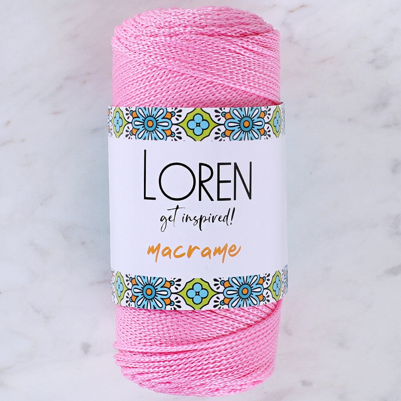 Loren Macrame Knitting Yarn, Pink – RM 074