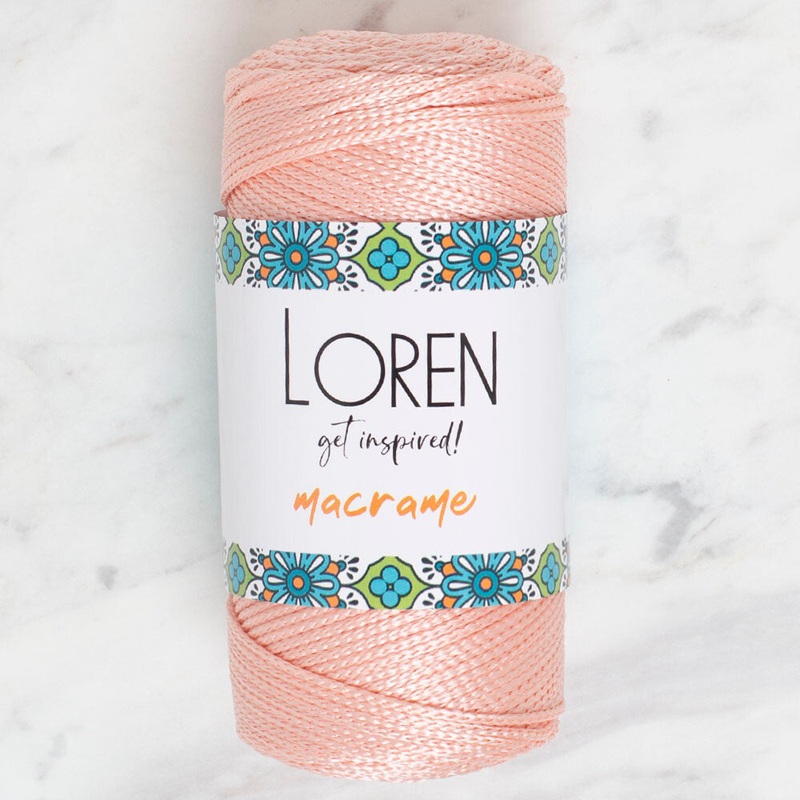 Loren Macrame Knitting Yarn, Pinkish Orange – RM 070