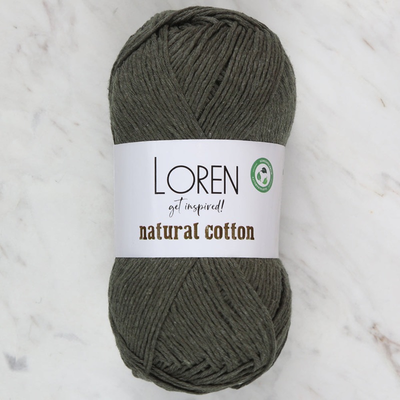 Loren Natural Cotton Yarn, Green – R104