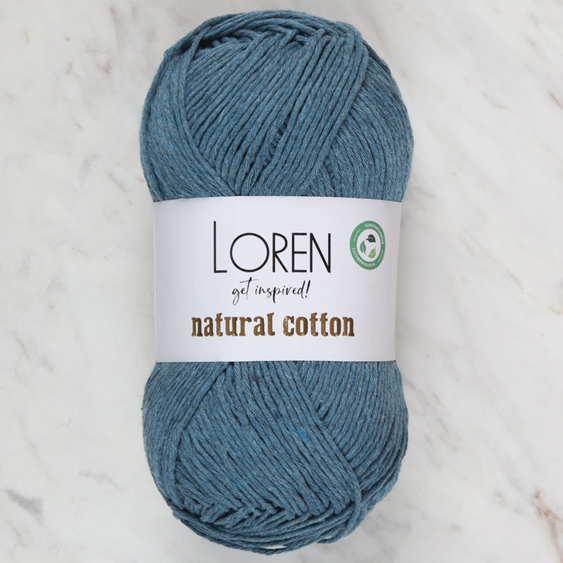 Loren Natural Cotton Yarn, Petrol Green – R106