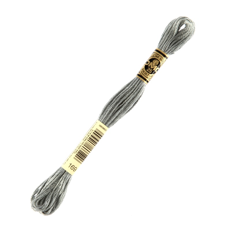 DMC Mouline Special 8 m Embroidery Thread, Grey – 169