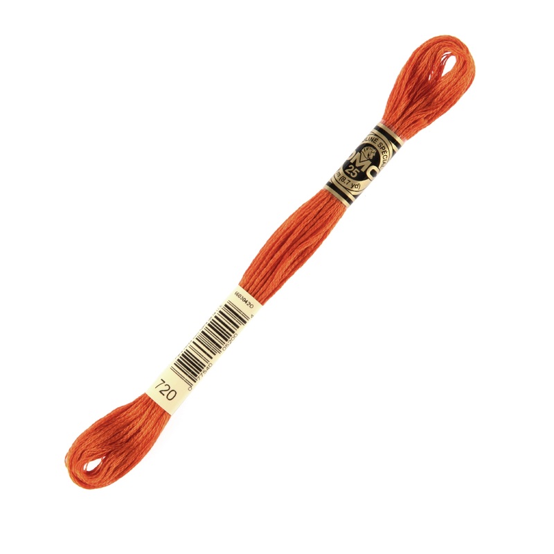 DMC Mouline Special 8 m Embroidery Thread, Orange – 720