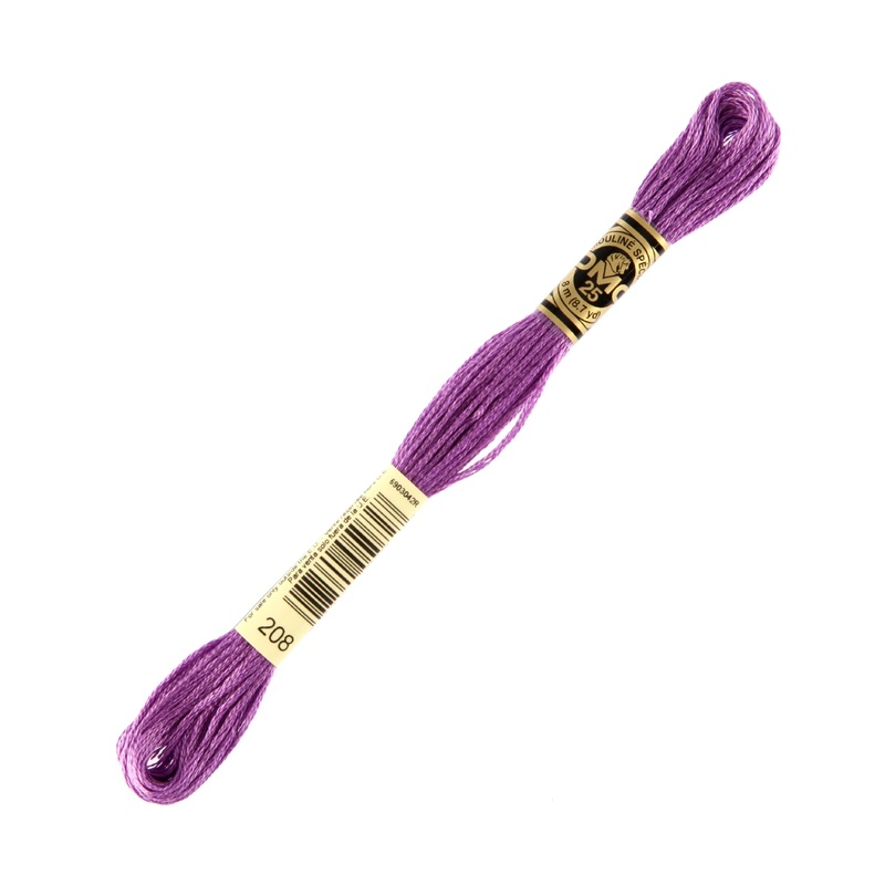 DMC Mouline Special 8 m Embroidery Thread, Purple – 208