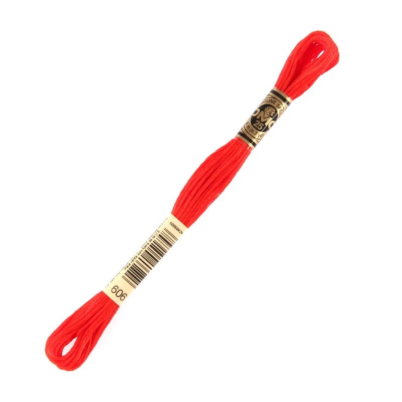 DMC Mouline Special 8 m Embroidery Thread, Red – 606
