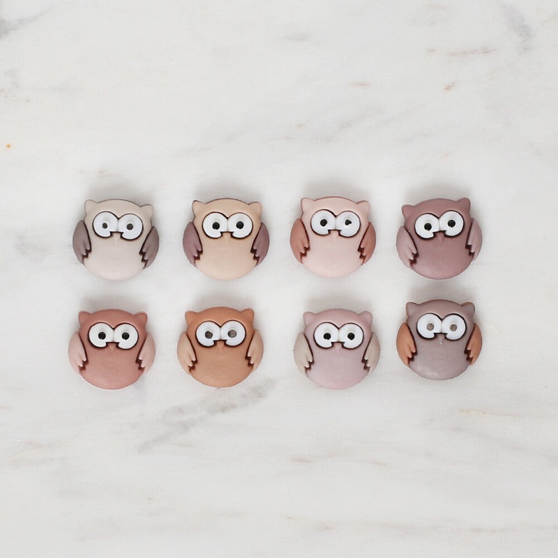 Dress It Up Creative Button Assortment, Cute Owls – 6930