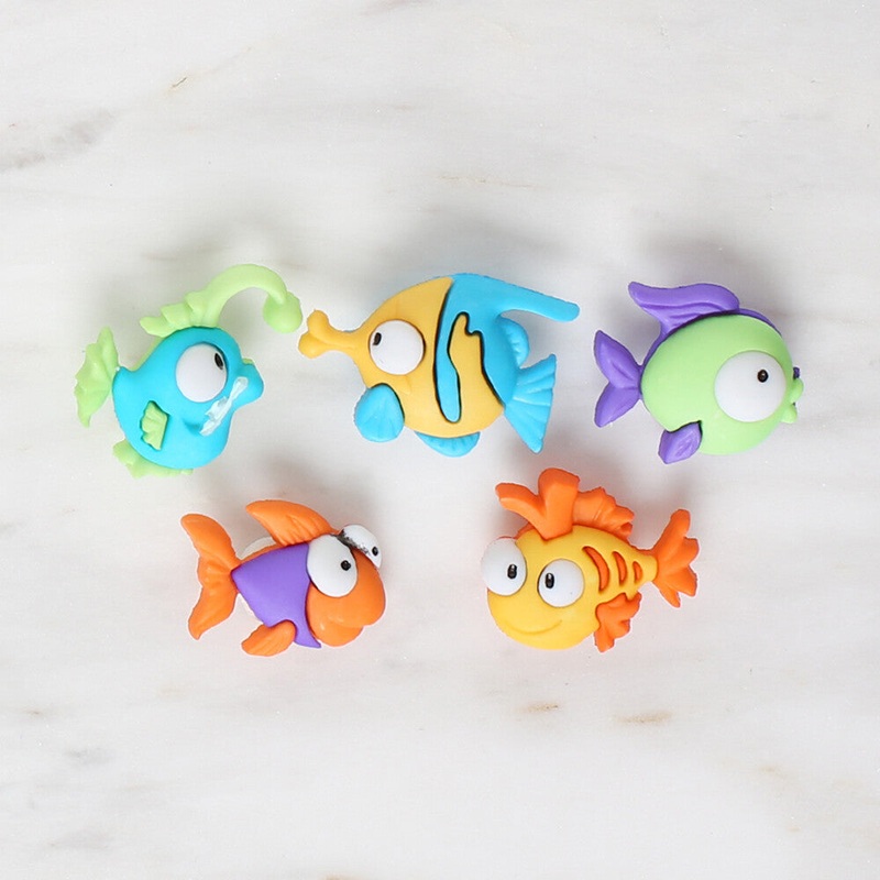Dress It Up Creative Button Assortment, Fishes – 6952