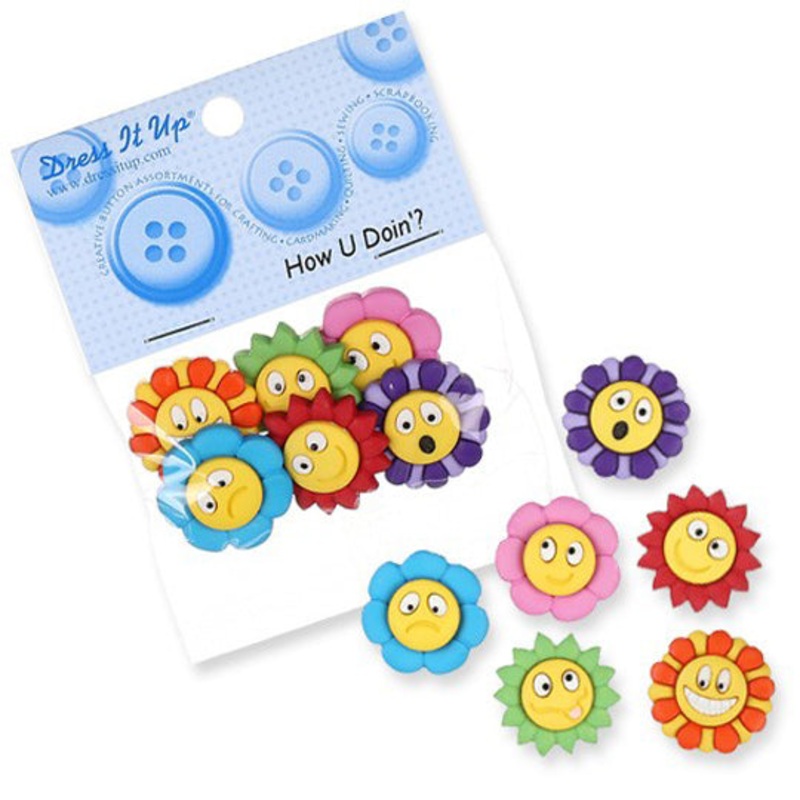 Dress It Up Creative Button Assortment, How you doin’ – 6968