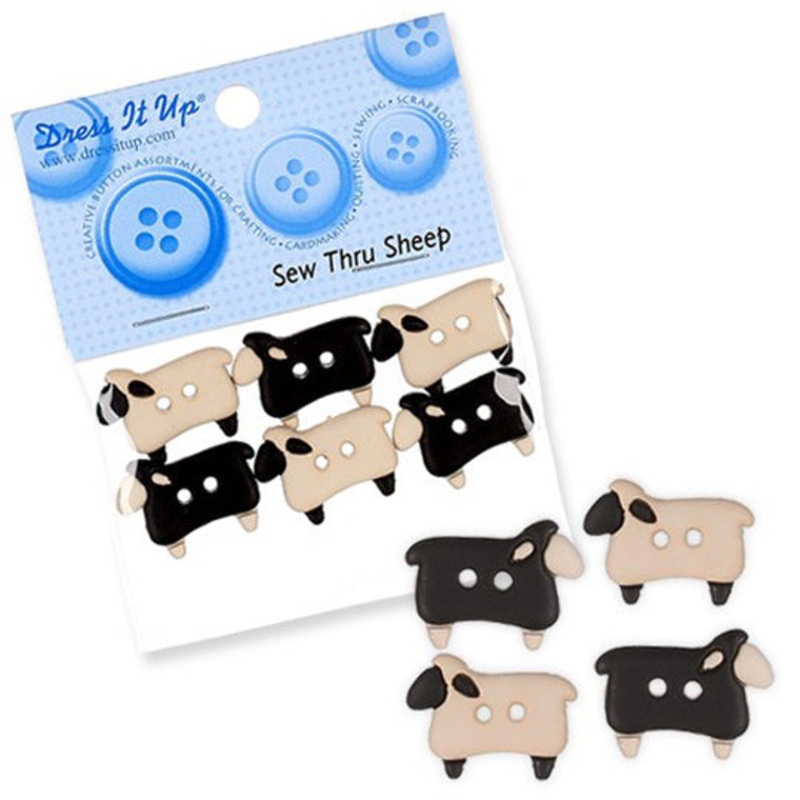 Dress It Up Creative Button Assortment, Sew Thru Sheeps – 5832
