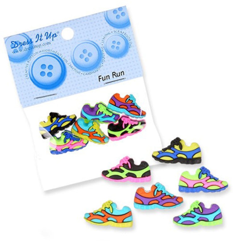 Dress It Up Creative Button Assortment, Sneakers – 4271