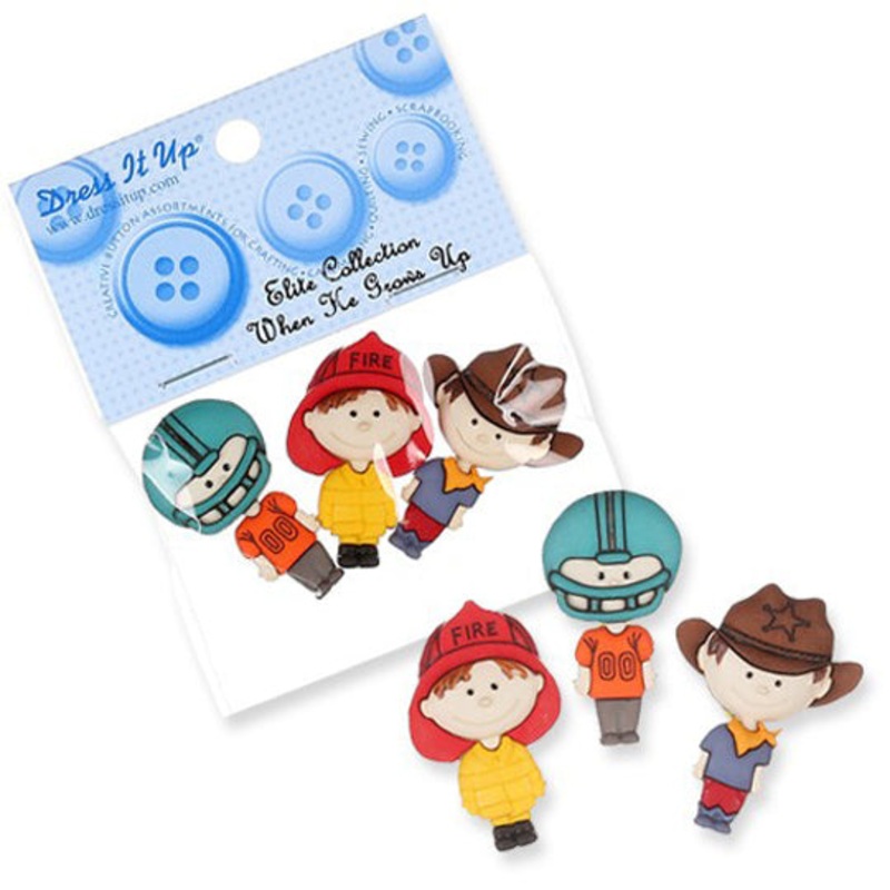 Dress It Up Creative Button Assortment, When he grow up – 6545