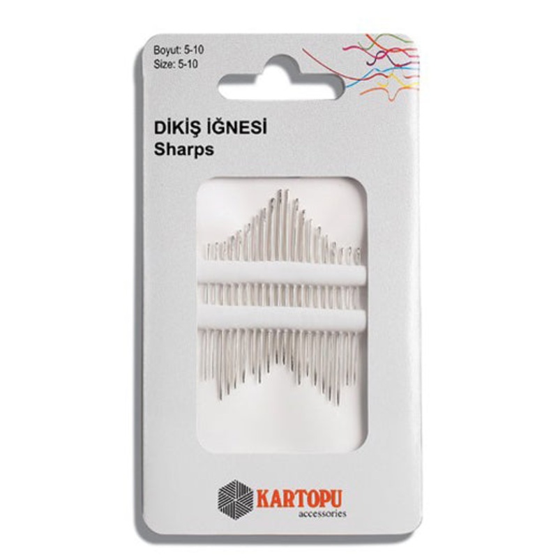 Kartopu 20-Piece Sharps Hand Needles – K002.1.0001