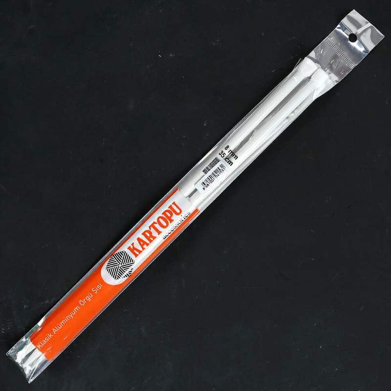 Kartopu Classic Knitting Needle, Aluminium, 8 mm 35cm
