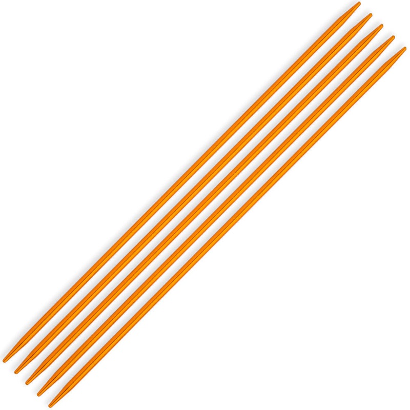 Kartopu Double Pointed Needle, Metal, 3.5 mm 20 cm, Yellow