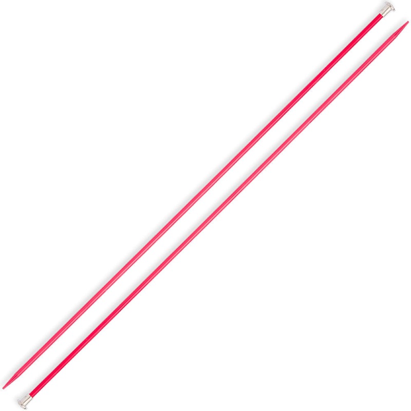 Kartopu Knitting Needle, Metal, 2.5 mm 35cm, Red