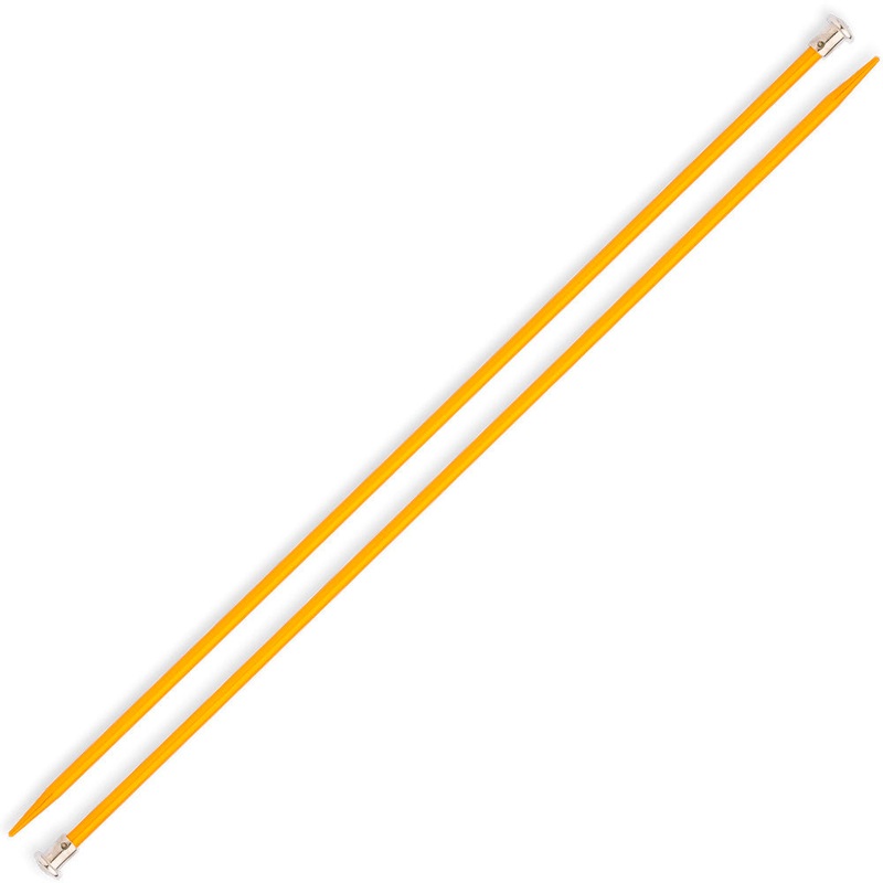 Kartopu Knitting Needle, Metal, 6 mm 35cm, Yellow