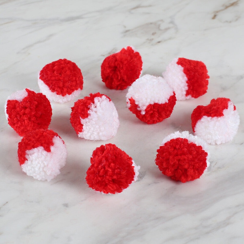 Loren Crafts 2-Colour Pom Pom – DU0001