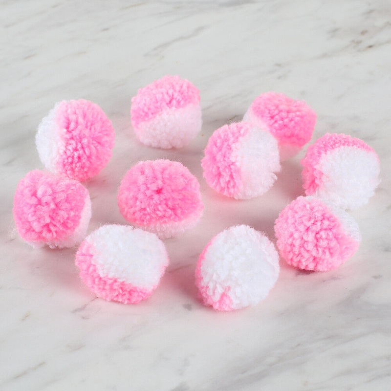 Loren Crafts 2-Colour Pom Pom – DU0008