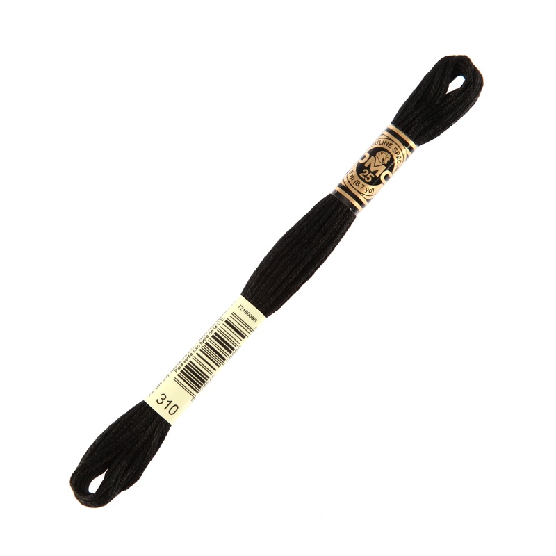 DMC Mouline Special 8 m Embroidery Thread, Black – 310