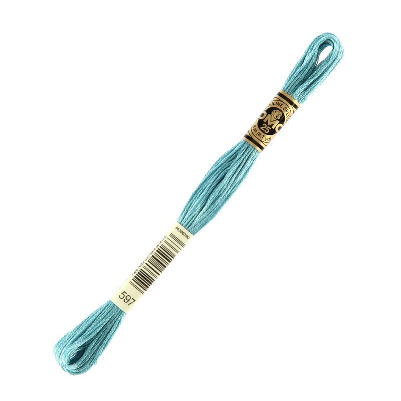 DMC Mouline Special 8 m Embroidery Thread, Blue – 597