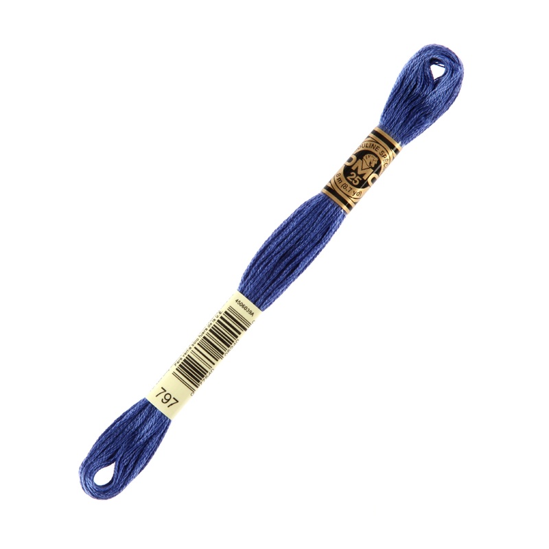 DMC Mouline Special 8 m Embroidery Thread, Blue – 797