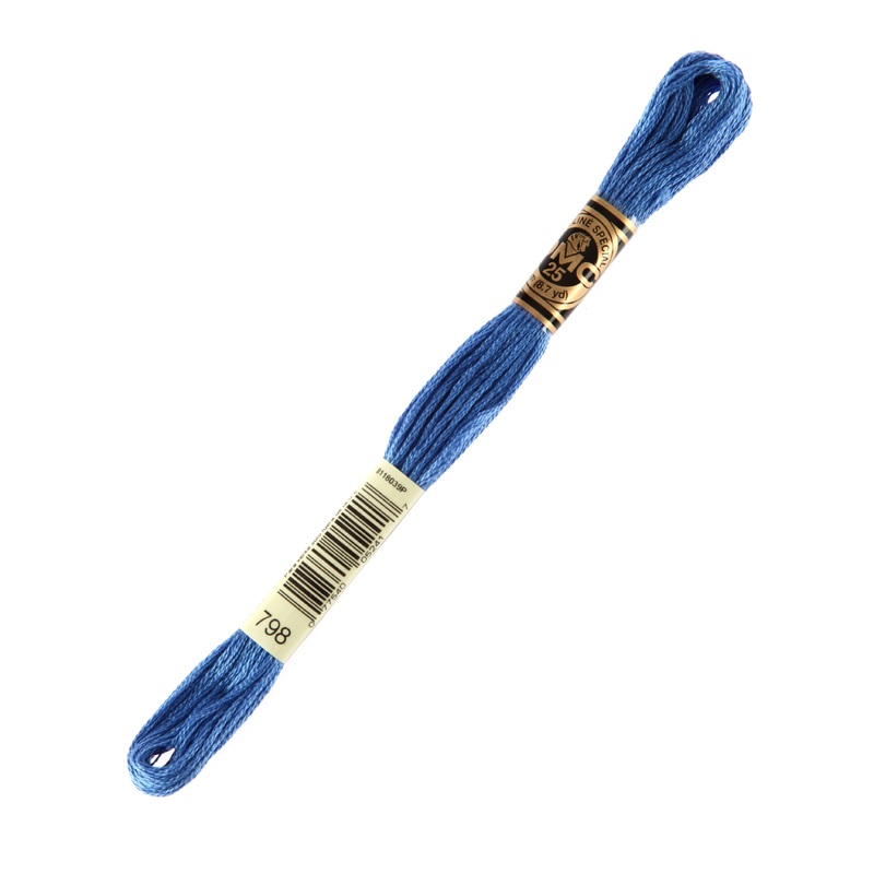 DMC Mouline Special 8 m Embroidery Thread, Blue – 798