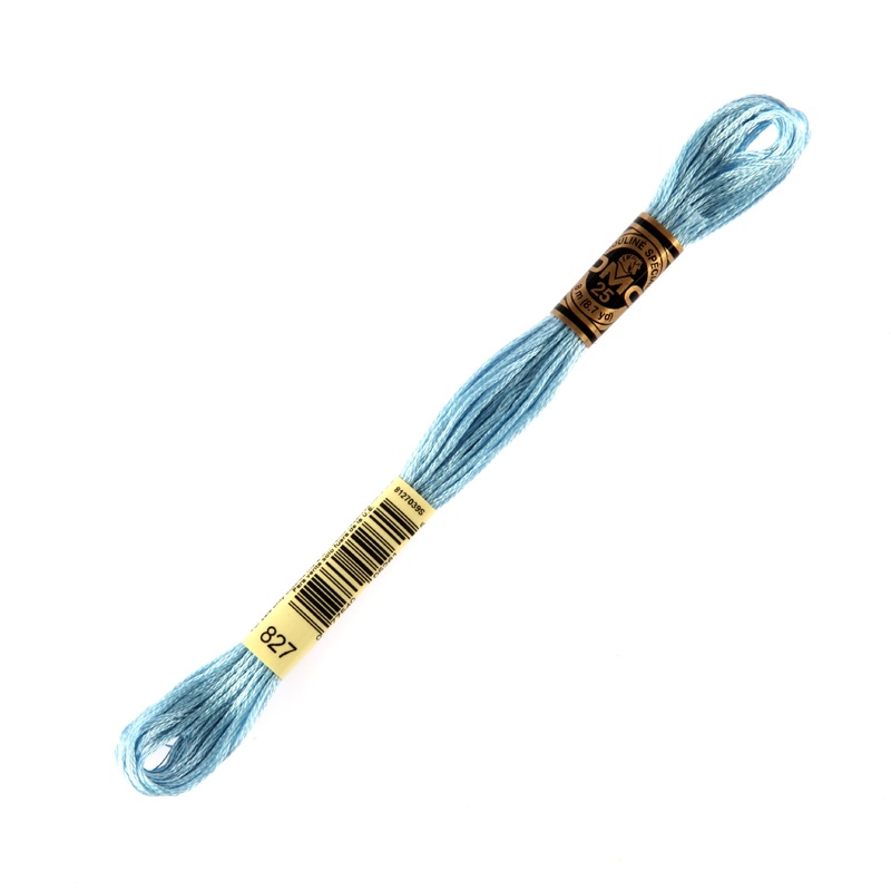 DMC Mouline Special 8 m Embroidery Thread, Blue – 827