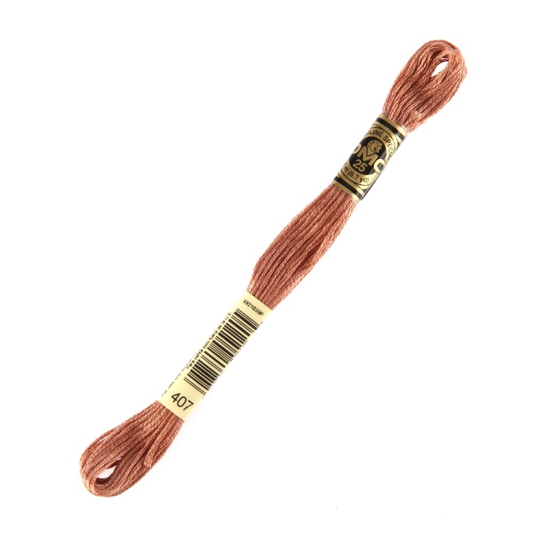 DMC Mouline Special 8 m Embroidery Thread, Brown – 407