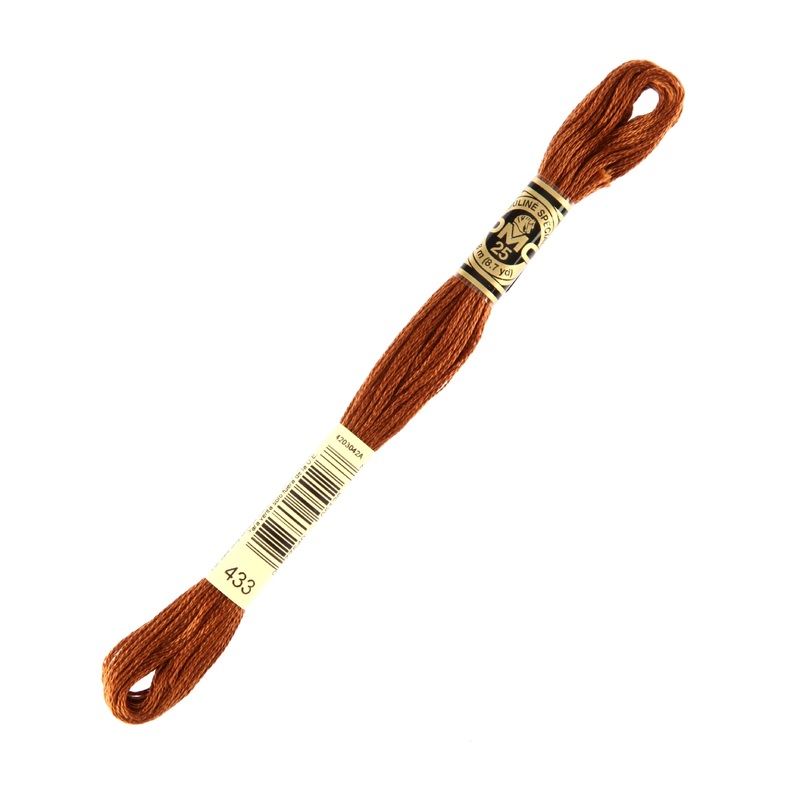 DMC Mouline Special 8 m Embroidery Thread, Brown – 433