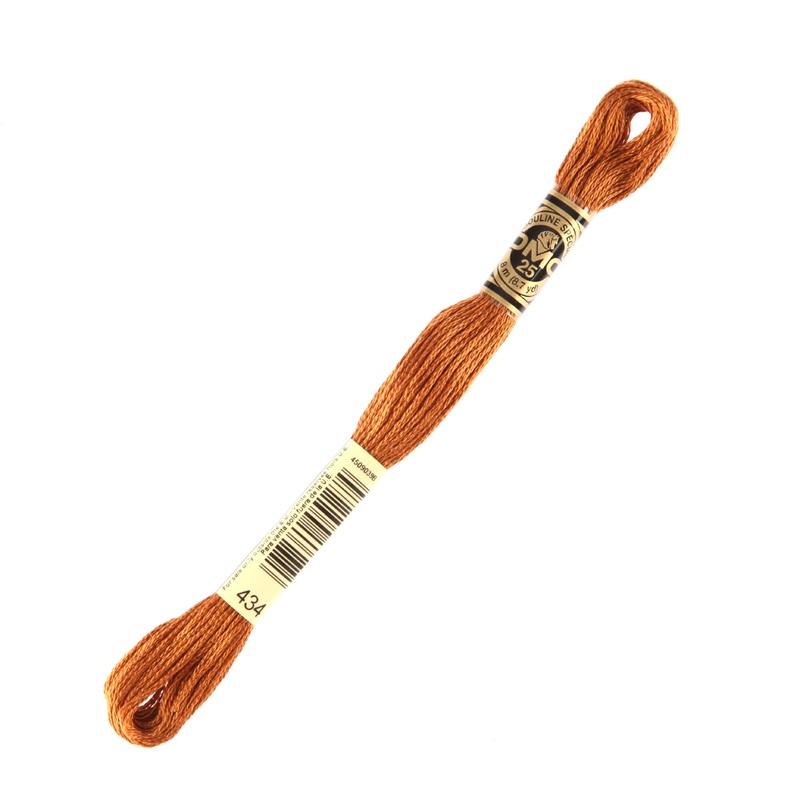 DMC Mouline Special 8 m Embroidery Thread, Brown – 434