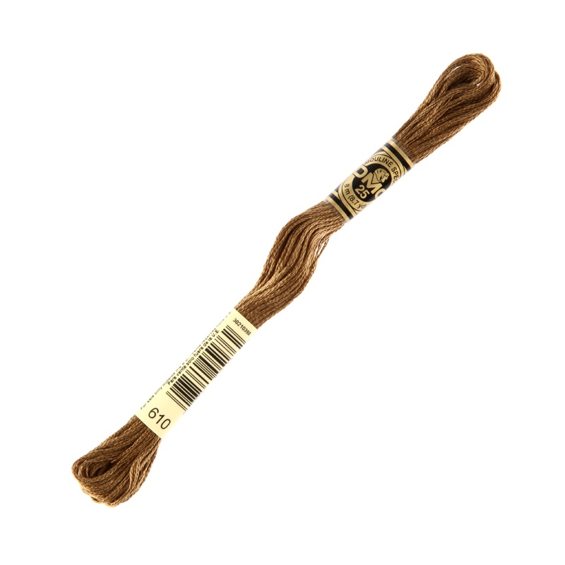 DMC Mouline Special 8 m Embroidery Thread, Brown – 610