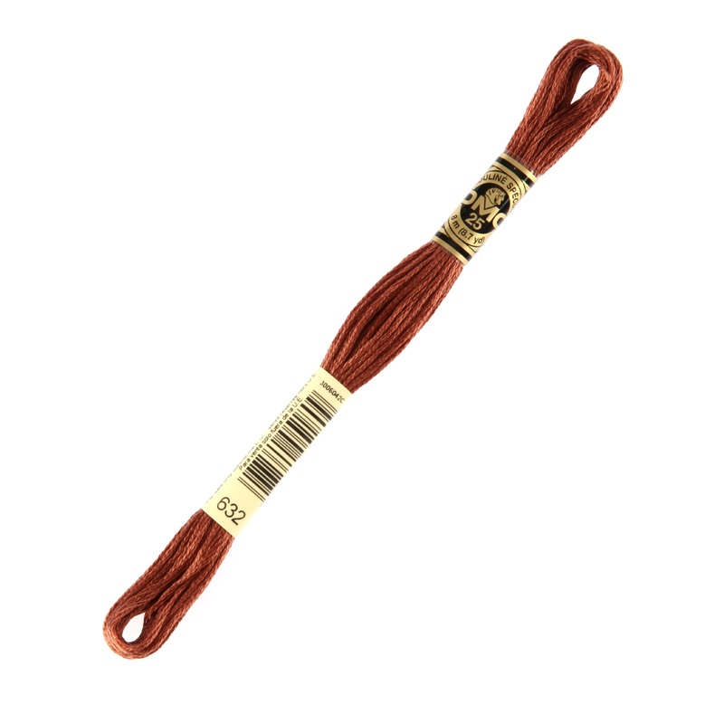DMC Mouline Special 8 m Embroidery Thread, Brown – 632