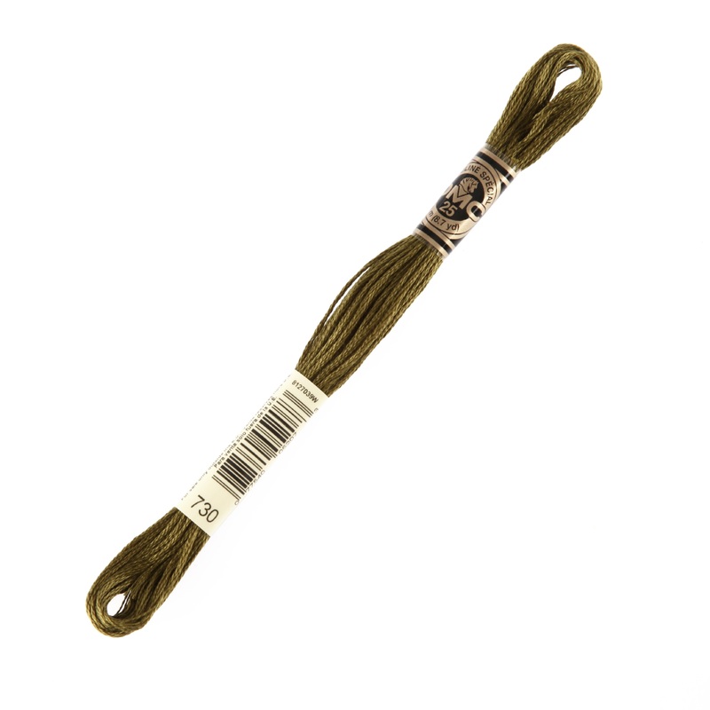 DMC Mouline Special 8 m Embroidery Thread, Brown – 730