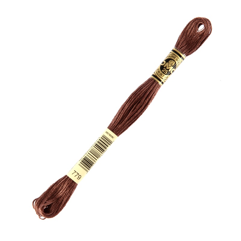 DMC Mouline Special 8 m Embroidery Thread, Brown – 779