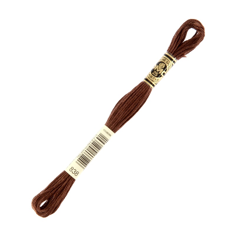 DMC Mouline Special 8 m Embroidery Thread, Brown – 838