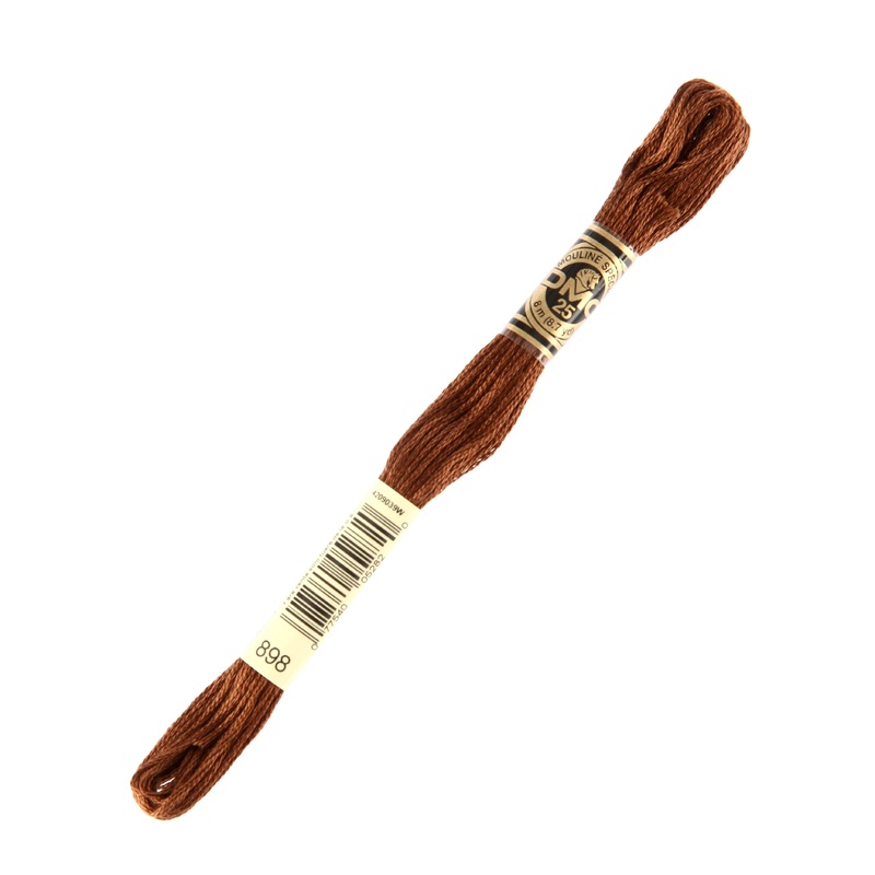 DMC Mouline Special 8 m Embroidery Thread, Brown – 898