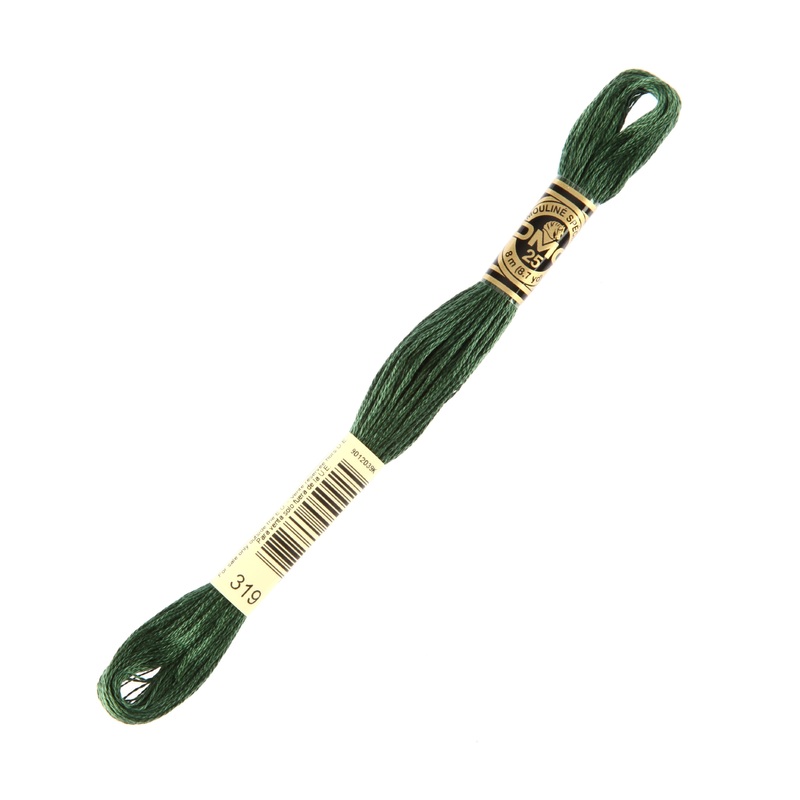 DMC Mouline Special 8 m Embroidery Thread, Green – 319
