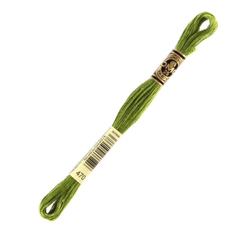 DMC Mouline Special 8 m Embroidery Thread, Green – 470