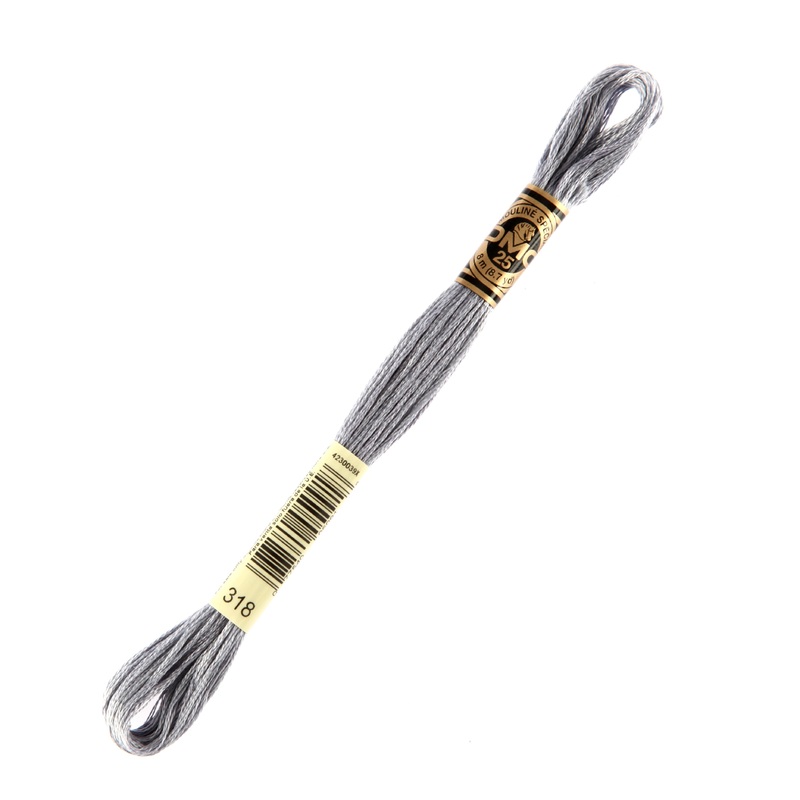 DMC Mouline Special 8 m Embroidery Thread, Grey – 318