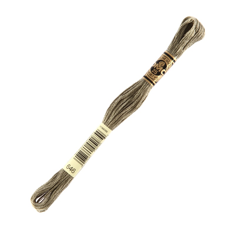 DMC Mouline Special 8 m Embroidery Thread, Grey – 646