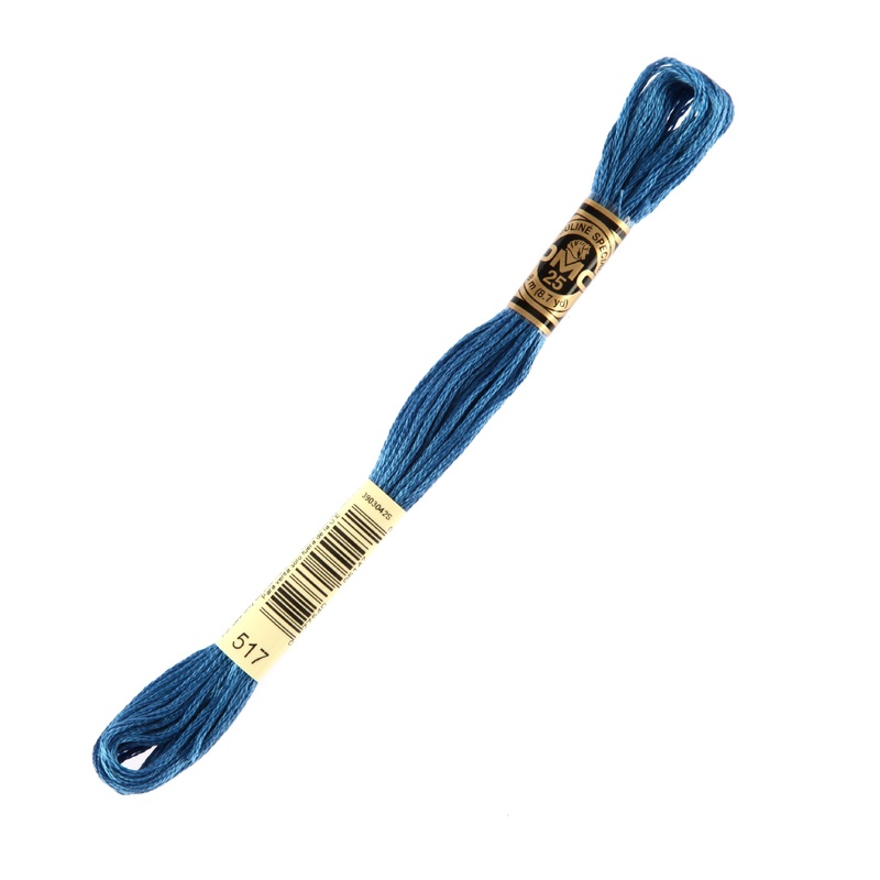 DMC Mouline Special 8 m Embroidery Thread, Navy Blue – 517