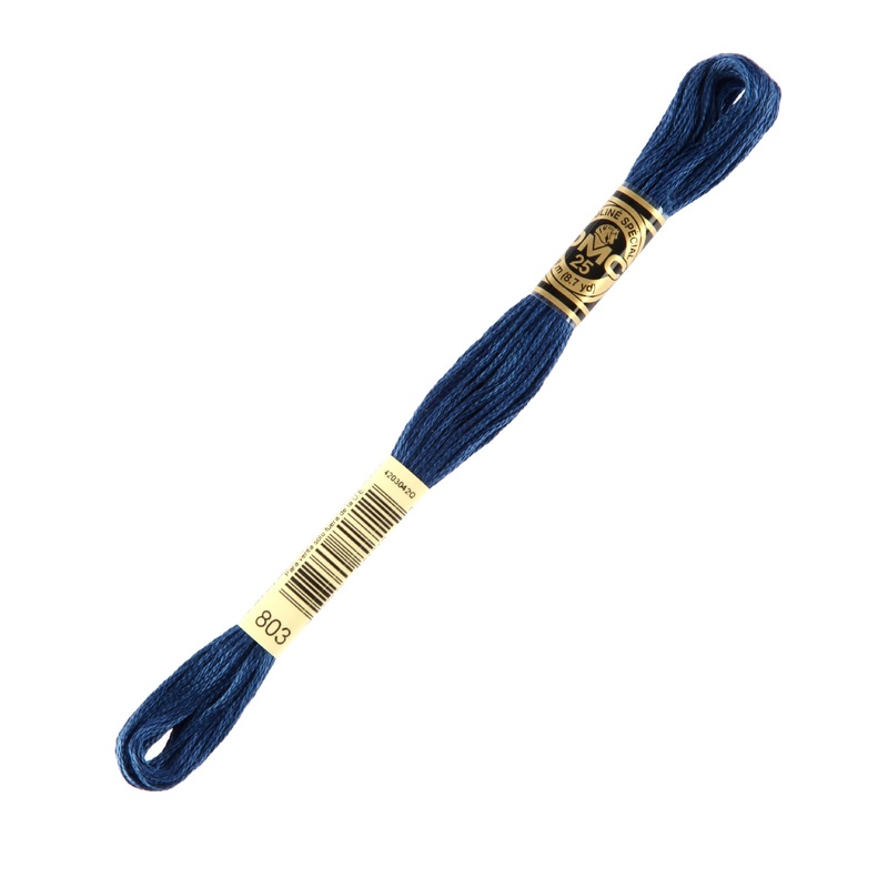 DMC Mouline Special 8 m Embroidery Thread, Navy Blue – 803
