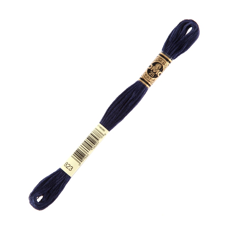 DMC Mouline Special 8 m Embroidery Thread, Navy Blue – 823